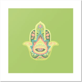 Hamsa Hand - Peridot(August) Posters and Art